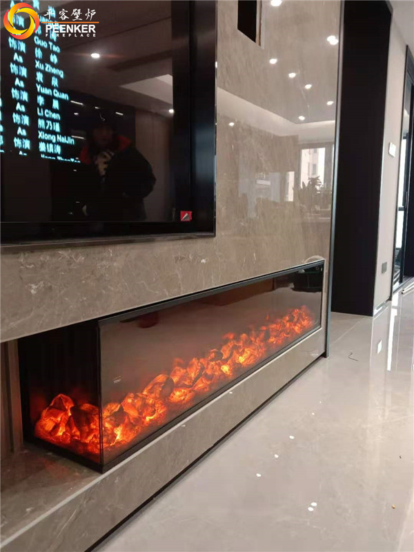平客壁爐南京濱江-雅居樂2期轉(zhuǎn)角仿真電壁爐安裝.jpg