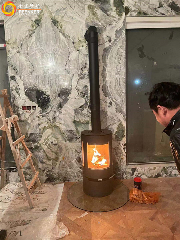平客壁爐南京景楓你山別墅真火壁爐丹麥Aduro A9安裝.jpg