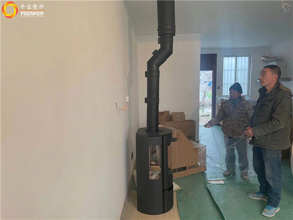 平客壁爐南京八卦洲自建別墅丹麥壁爐Aduro A9安裝.jpg