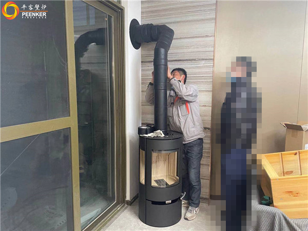 平客壁爐常州雅居樂別墅丹麥進口壁爐Aduro A9安裝.jpg