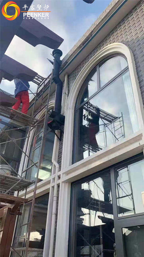 鹽城東臺丹麥Aduro A9真火壁爐安裝.jpg