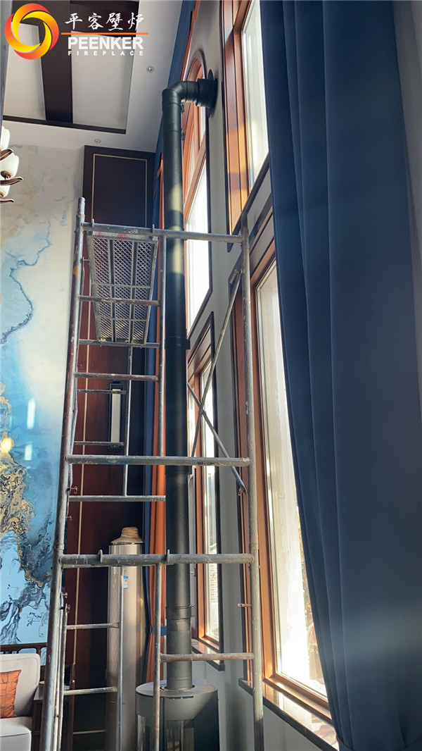 鹽城東臺丹麥Aduro A9真火壁爐安裝.jpg