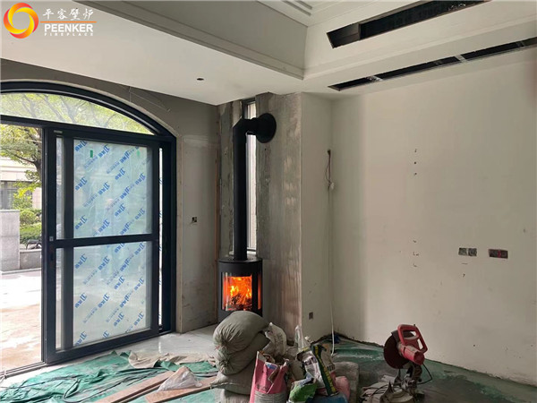 江蘇南通丹麥進口壁爐Aduro A9安裝.jpg