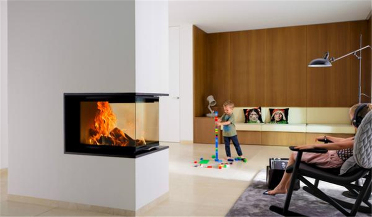 丹麥島式三面燃木真火壁爐Morso 160.jpg