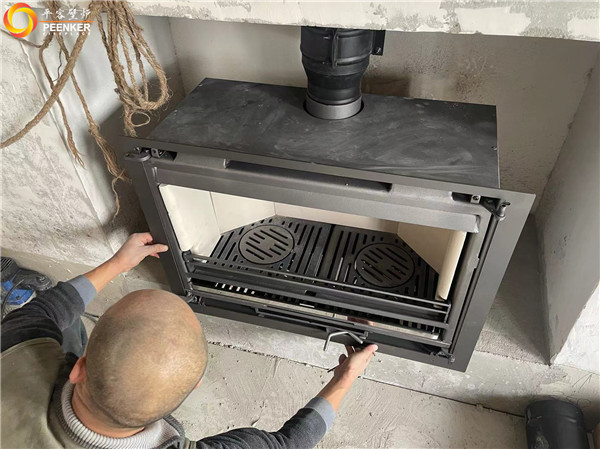 鎮(zhèn)江紫金七號別墅英國Northfire NF85壁爐安裝.jpg