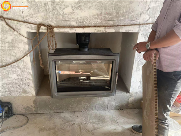 鎮(zhèn)江紫金七號別墅英國Northfire NF85壁爐安裝.jpg