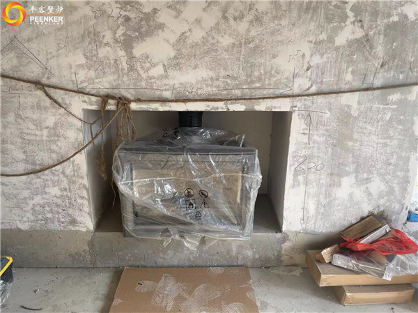 鎮(zhèn)江紫金七號別墅英國Northfire NF85壁爐安裝.jpg