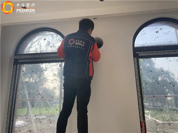 呼和浩特半山半水別墅丹麥Aduro A15SK壁爐安裝.jpg