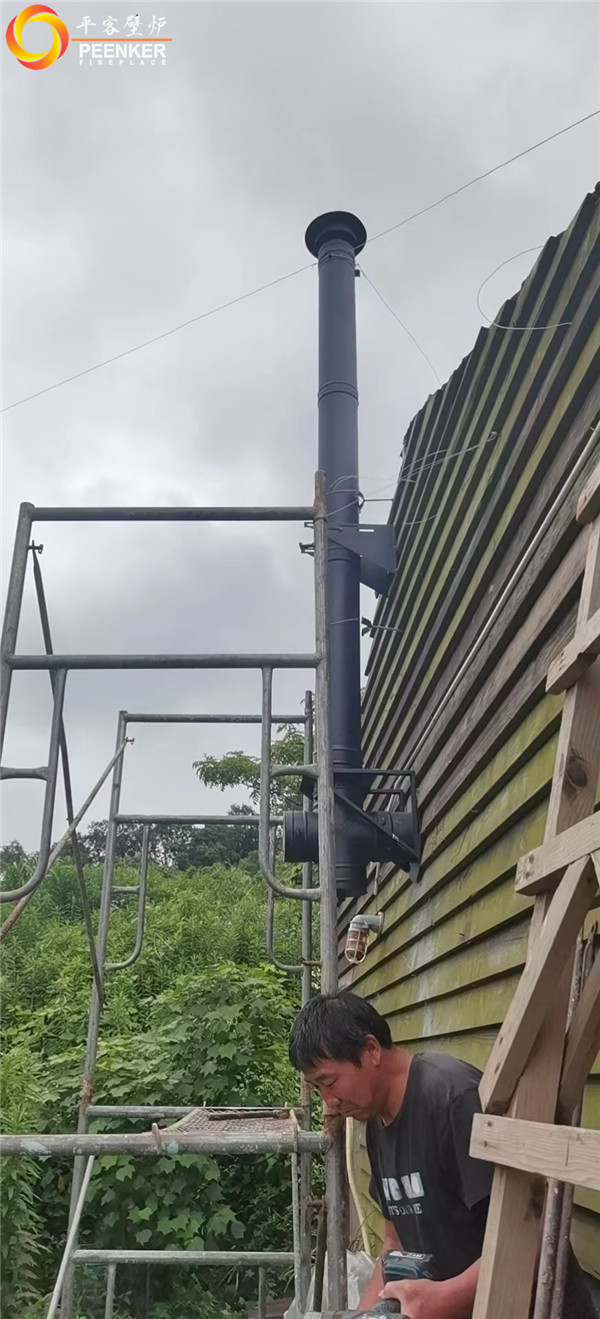 浙江舟山海邊木屋丹麥Morso 2110壁爐安裝.jpg