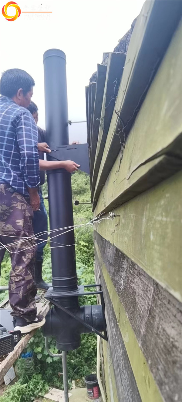 浙江舟山海邊木屋丹麥Morso 2110壁爐安裝.jpg