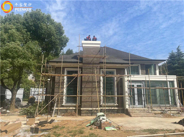 杭州綠城桃花源丹麥Morso 5660嵌入式壁爐安裝.jpg