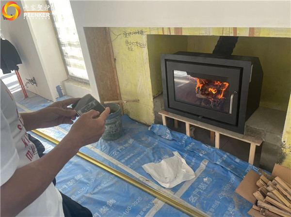 杭州綠城桃花源丹麥Morso 5660嵌入式壁爐安裝.jpg