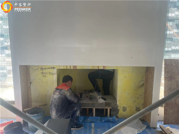 杭州綠城桃花源丹麥Morso 5660嵌入式壁爐安裝.jpg