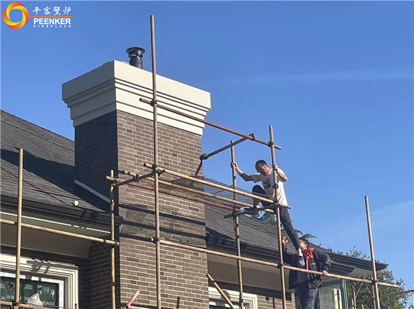 杭州綠城桃花源丹麥Morso 5660嵌入式壁爐安裝.jpg