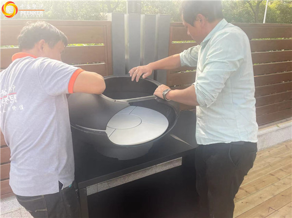 上海別墅庭院火爐丹麥Morso forno安裝.jpg