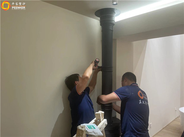 上海映虹橋別墅丹麥morso 6848獨立火爐安裝.jpg