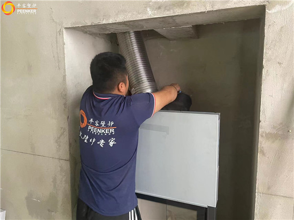 上海提香別墅丹麥morso S101-12嵌入式壁爐安裝.jpg