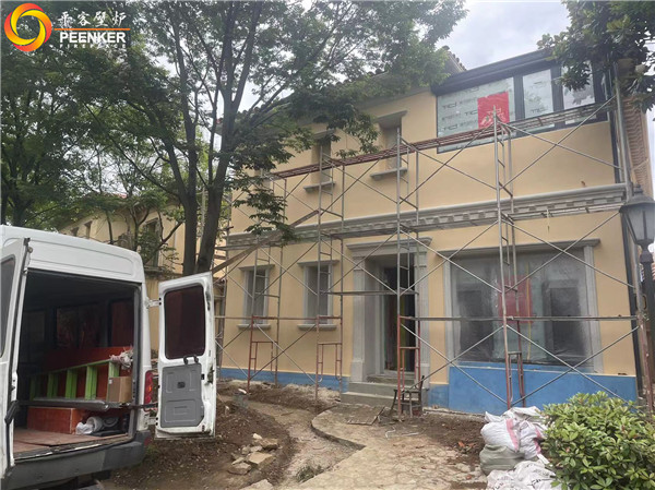 南京臥龍湖別墅丹麥進口壁爐Aduro A5安裝.jpg