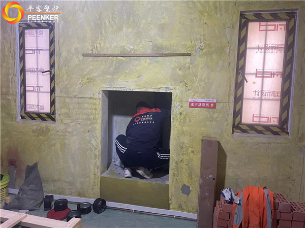 南京臥龍湖別墅丹麥進口壁爐Aduro A5安裝.jpg