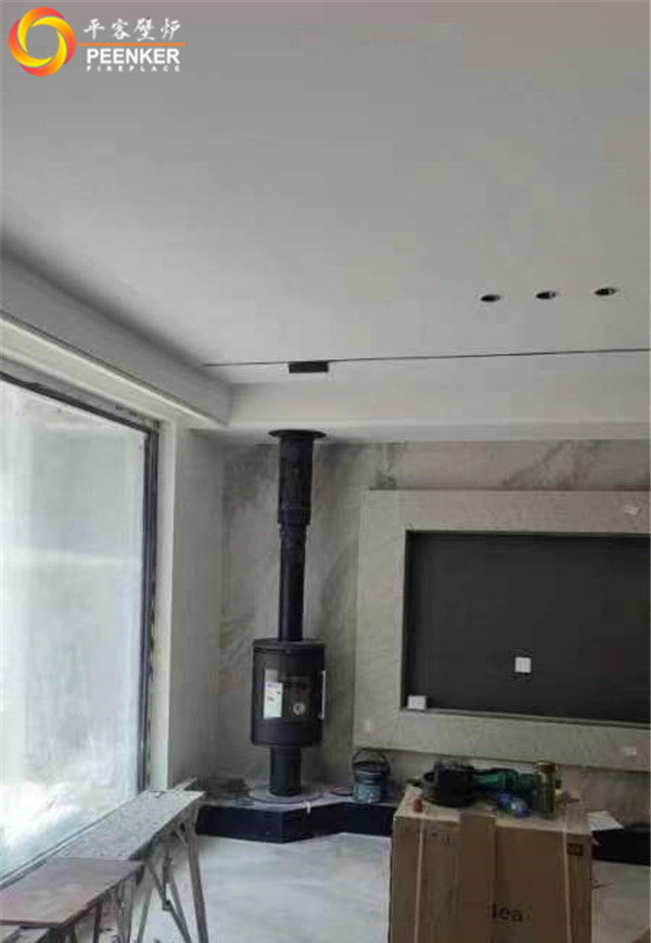 蘇州蘇和雅集別墅丹麥進(jìn)口壁爐Morso 6848安裝.jpg