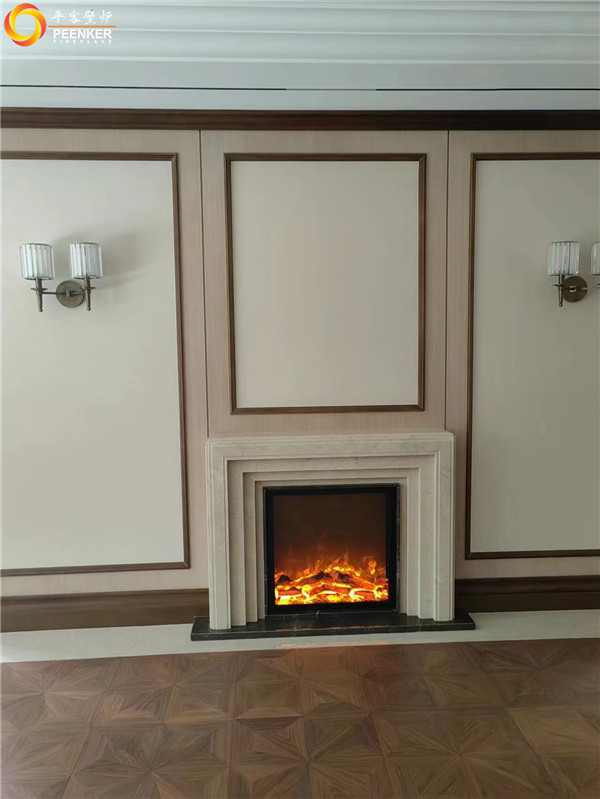 上海桃園路別墅仿真電子壁爐安裝.jpg
