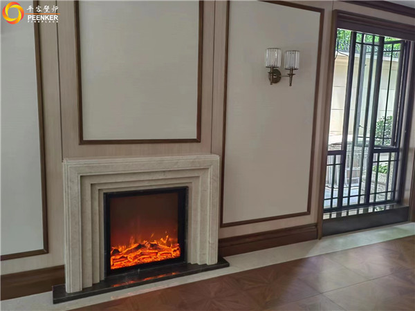 上海桃園路別墅仿真電子壁爐安裝.jpg