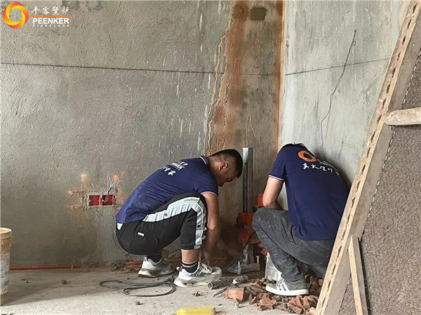 平客壁爐 | 杭州虎山村別墅進(jìn)口壁爐丹麥Aduro A17安裝.jpg