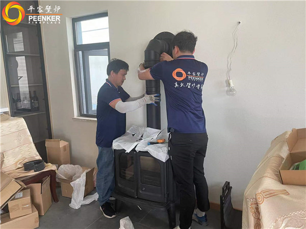 昆山自建別墅進(jìn)口鑄鐵火爐丹麥morso 3640安裝.jpg