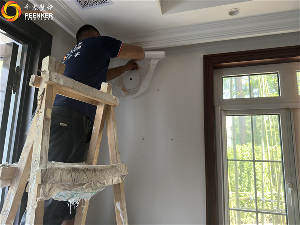 平客壁爐 | 上海金色維也納別墅丹麥進口壁爐Morso8892安裝.jpg