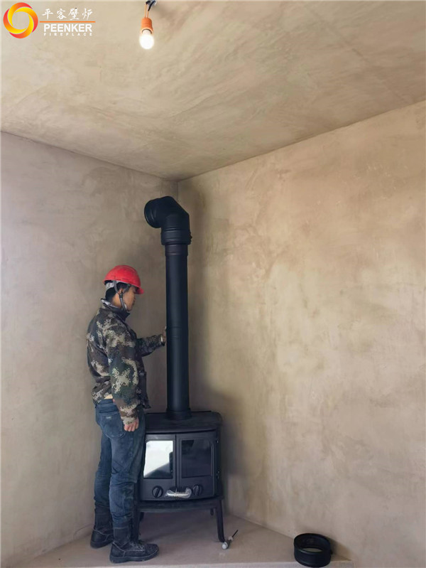 寧夏沙漠野奢酒店鑄鐵壁爐丹麥Morso 2110安裝.jpg