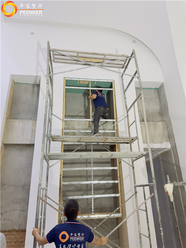 平客壁爐義烏自建別墅法國TOTEM嵌入式壁爐 901安裝.jpg