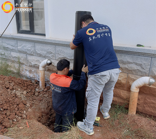 平客壁爐義烏自建別墅法國TOTEM嵌入式壁爐 901安裝.jpg