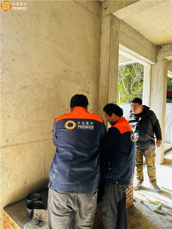 上海新虹橋小別墅丹麥Morso 5660對流型壁爐安裝.jpg