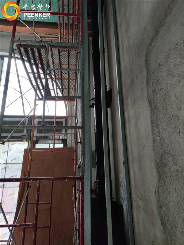 平客壁爐 | 廣西桂林別墅法國(guó)TOTEM H1300嵌入壁爐安裝.jpg