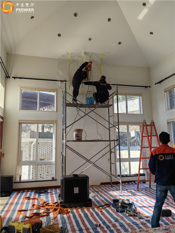 平客壁爐 | 杭州臨安別墅丹麥Morso3640對(duì)流型火爐安裝.jpg