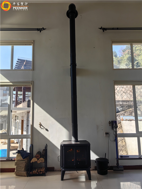 平客壁爐 | 杭州臨安別墅丹麥Morso3640對(duì)流型火爐安裝.jpg