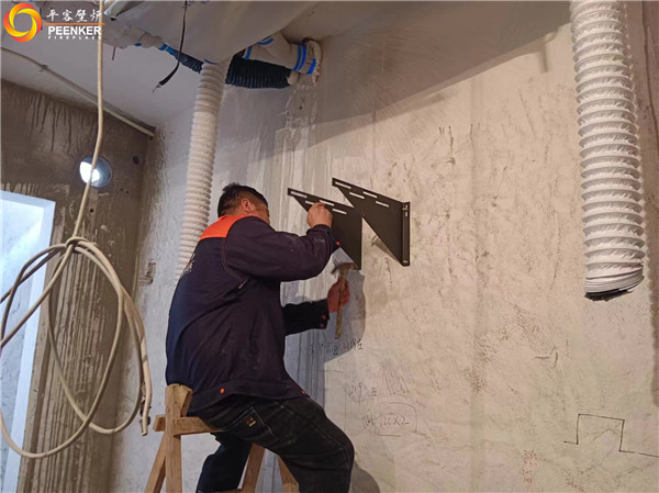 上海別墅天井地下室丹麥Aduro A15壁爐安裝.jpg