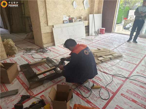 揚州錦苑北區(qū)別墅丹麥真火壁爐Morso 5660安裝.jpg