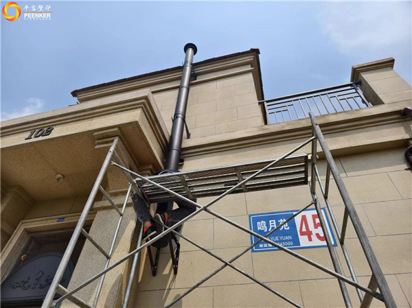 馬鞍山鳴月苑別墅丹麥Aduro A9.1進(jìn)口壁爐安裝.jpg