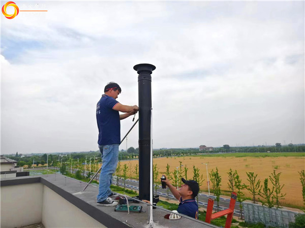 南京芳原排屋頂樓丹麥Aduro 9.1壁爐安裝.jpg