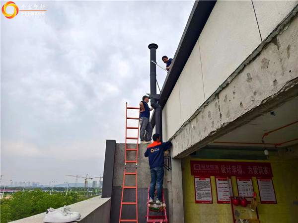 南京芳原排屋頂樓丹麥Aduro 9.1壁爐安裝.jpg