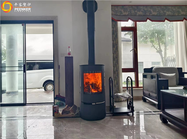 黃山北麓人家丹麥Aduro A17進(jìn)口壁爐安裝.jpg
