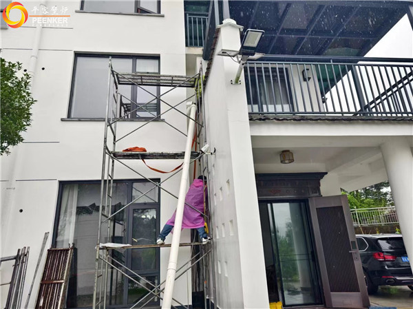 黃山北麓人家丹麥Aduro A17進(jìn)口壁爐安裝.jpg