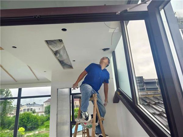 南京八卦洲別墅丹麥Morso 2140鑄鐵壁爐安裝.jpg