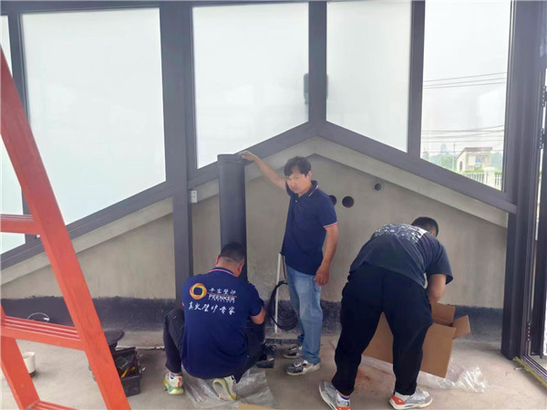 南京八卦洲別墅丹麥Morso 2140鑄鐵壁爐安裝.jpg