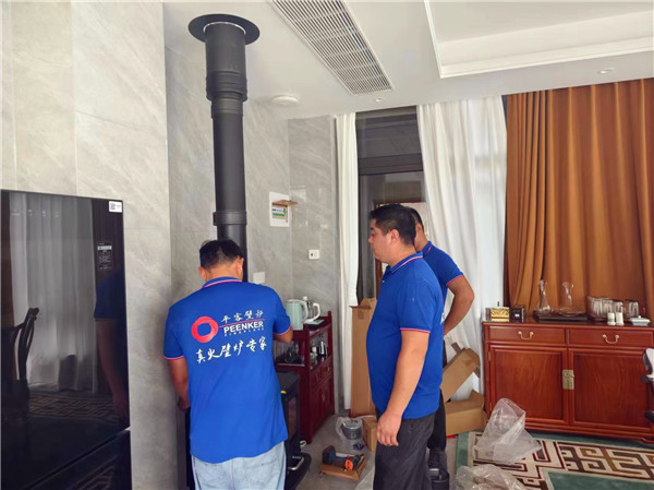 南京八卦洲別墅丹麥Morso 2140鑄鐵壁爐安裝.jpg