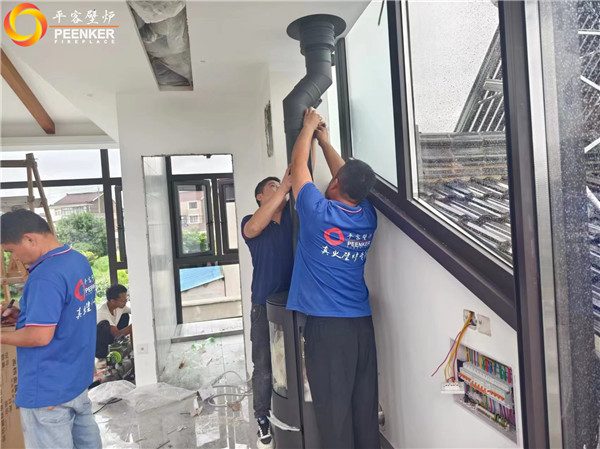 南京八卦洲別墅丹麥Aduro A17獨立火爐安裝.jpg