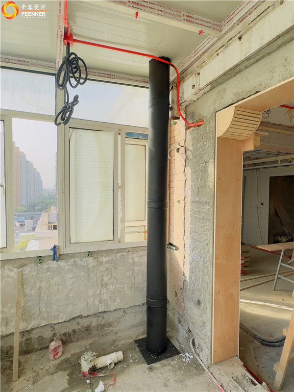 平客壁爐 | 上海永靈小區(qū)丹麥morso 2140鑄鐵火爐安裝.jpg