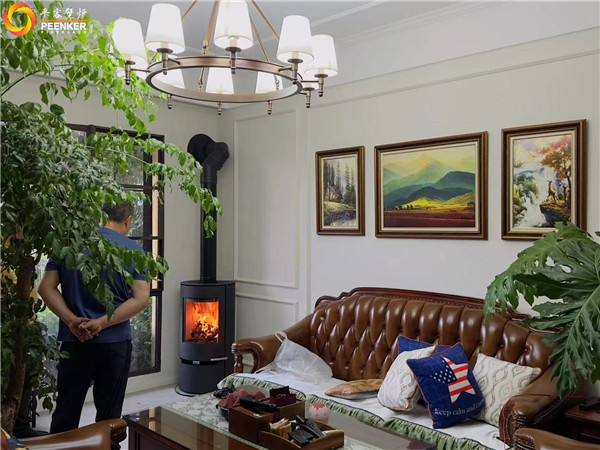 南京臥龍湖別墅丹麥Aduro A9.1鋼板火爐安裝.jpg