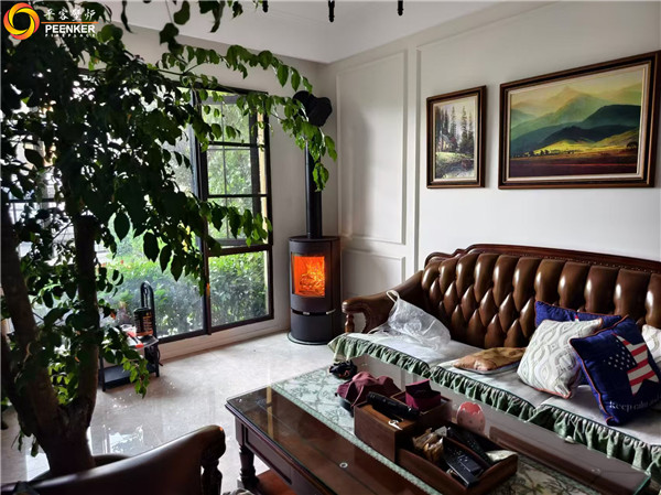 南京臥龍湖別墅丹麥Aduro A9.1鋼板火爐安裝.jpg